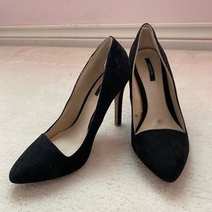 Cute Black Suede Stilettos